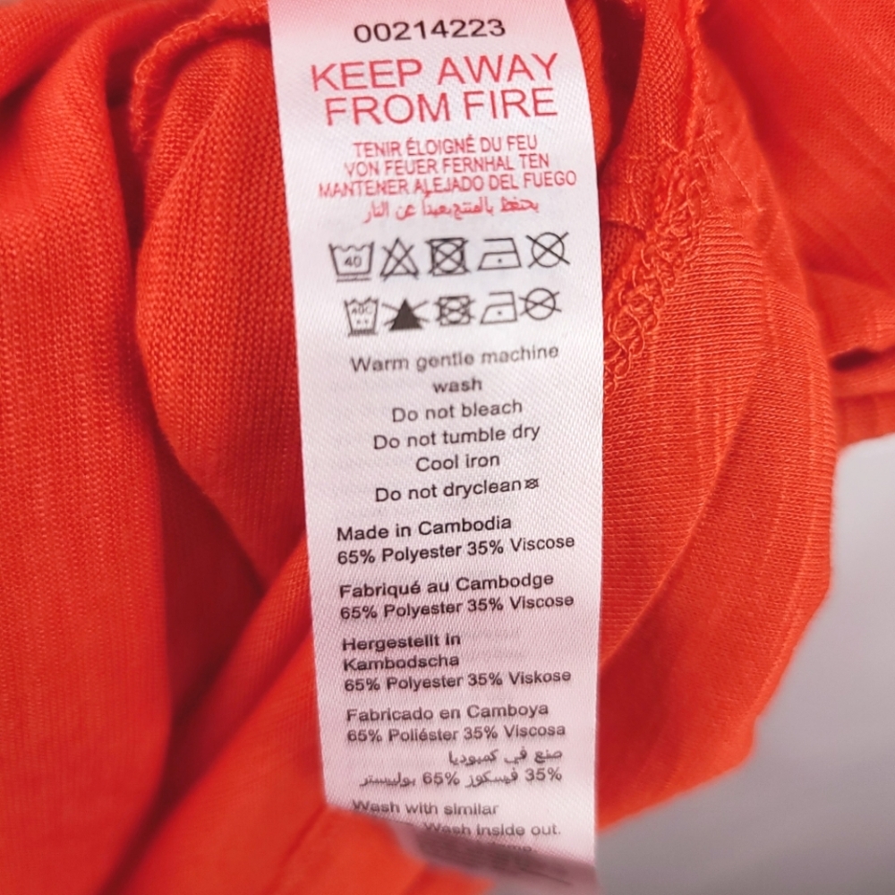 NWT - Avenue Bright Orange V-Neck Top – Plus Size 22/24 - Picture 10 of 12